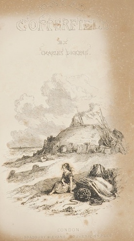 Dickens, Charles - The Personal History of David Copperfield. First Edition. pictorial engraved and printed titles, frontis and 38 plates (by H.K. Browne); earlier 20th century half calf and cloth, panelled spine with ma